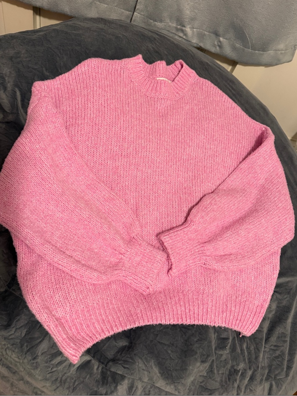 Pink Rose Chunky Pink Mock Neck Sweater